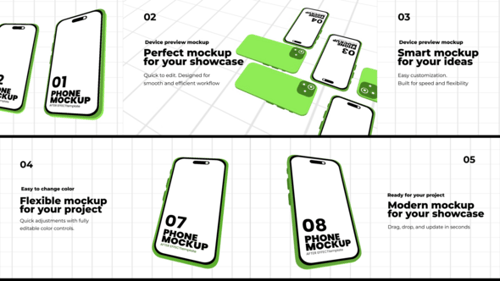 Mobile Phone Mockup Showcase After Effect