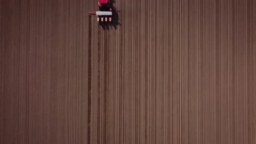 Tractor at Work in Field