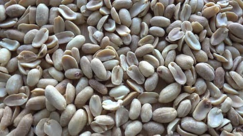 Shelled Peanuts Close Up, Static Shot