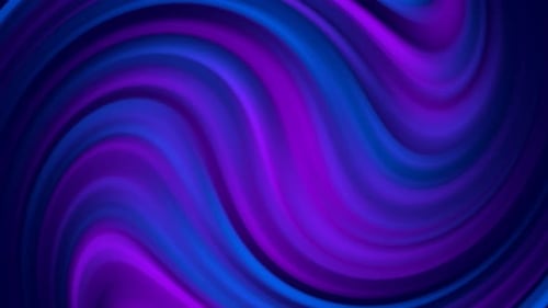 Abstract Fluid Swirl Loop Background in Purple and Blue