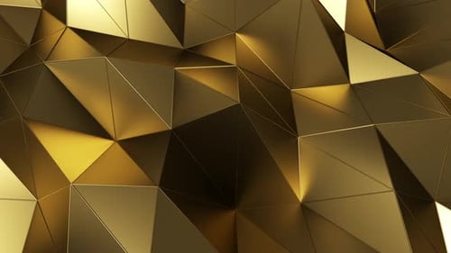 Abstrakte Hintergrund der geometrischen Goldoberfläche