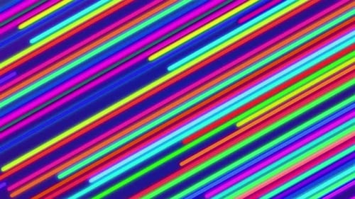 Vibrant Glowing Diagonal Lines Animated Background