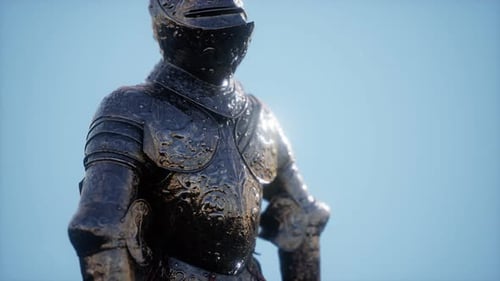 Ornate Medieval Knight Armor 3D Render