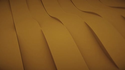 3d Wavy Orange Stripes