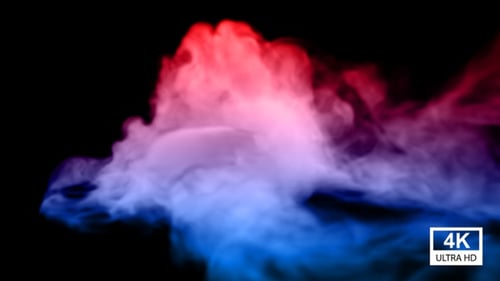 Abstract Colorful Fluid Smoke Reveal