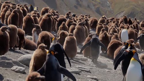 King Penguins On South Georgia Island