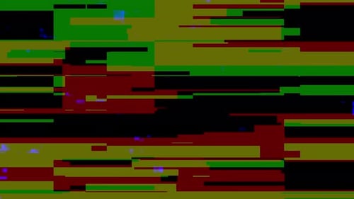 TV Signal Distorted Glitch