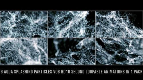 Aqua Splashing Particles V08