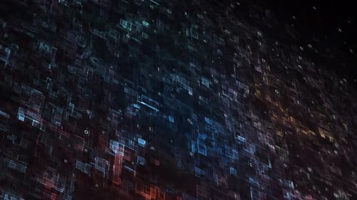 Futuristic Digital Grid with Binary Code Technology Background