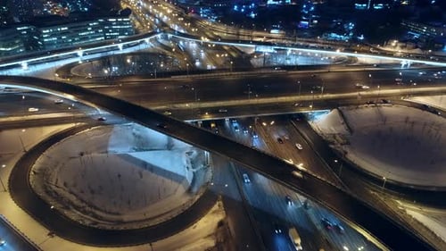 Night Highway Interchange 3