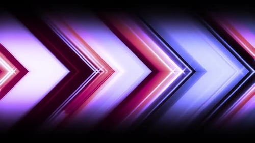 Dynamic Glowing Chevron Arrows Abstract Loop Background