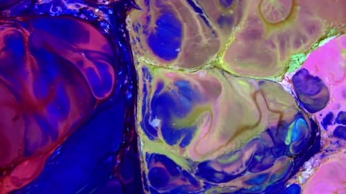 Farbexplosion abstrakte lebendige Kunst Malerei
