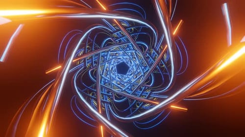 Abstrakte surreale futuristische bunte psychedelische hypnotische VJ Nahtlose Schleife Hintergrund