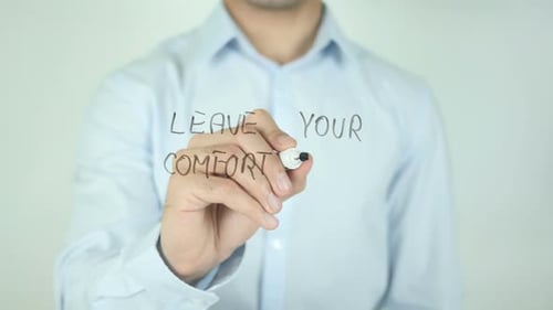 Leave Your Comfort Zone, Writing On Screen