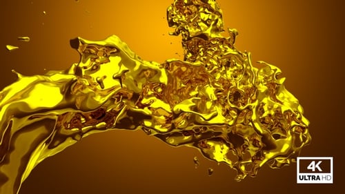 Verdrehte Flüssigkeit Goldspritzer V1