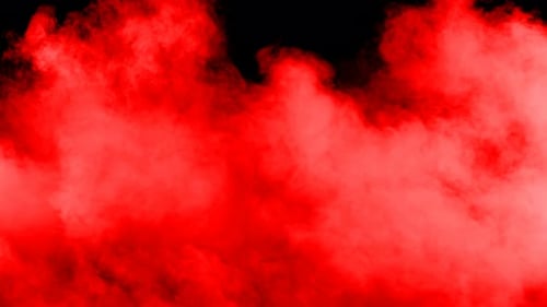 Vibrant Red Clouds on Black Background