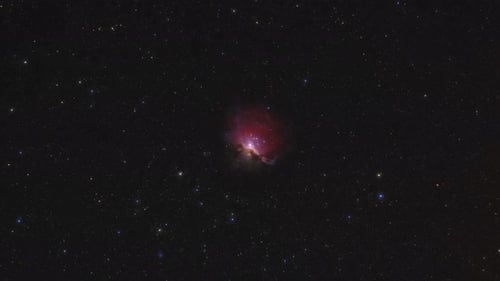 Animated Deep Space Nebula with Twinkling Stars