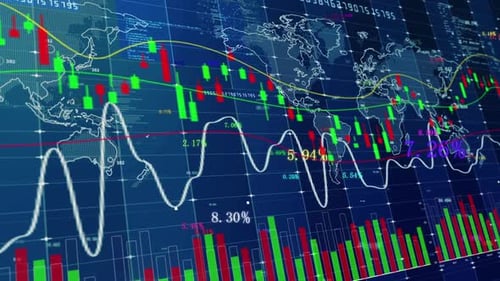 Gráfico de tendencias de la línea K de la inversión en acciones en el mercado de valores