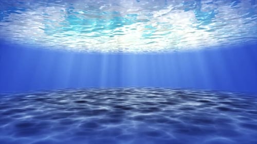 Realistic Underwater Light Rays and Caustic Patterns Loop