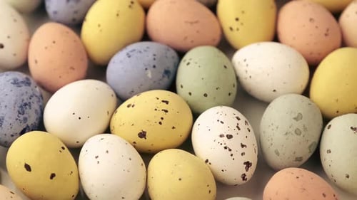 Colorful Easter Egg Candies Close Up