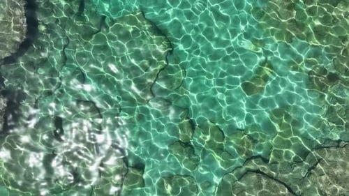 Sea Texture Aerıal Vıew 4 K Turkey Alanya