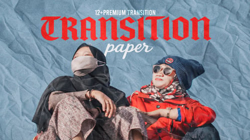 Paquete dinámico de transiciones de vídeo para rasgar y rasgar papel