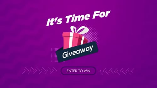 Animated Giveaway Announcement with Gift Box Reveal
