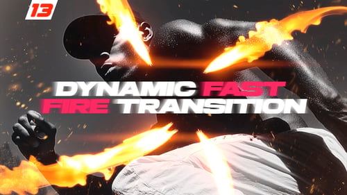 Dynamic Fast Fire Transition Bundle 13 Intense Flame DaVinci Resolve