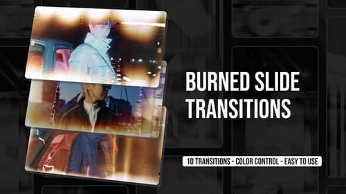 Burned Slide Transitions