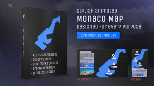 Monaco Map – Principality of Monaco Map Kit