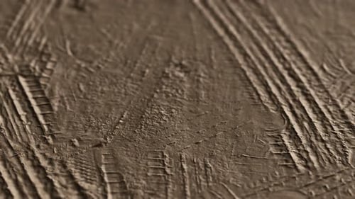 Closeup of Dirty Ground Road