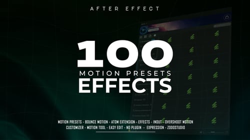 Ajustes preestablecidos de efectos de movimiento creativos