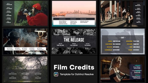 Créditos cinematográficos | DaVinci Resolve