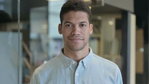 Man Smiling with Braces in a Close Up