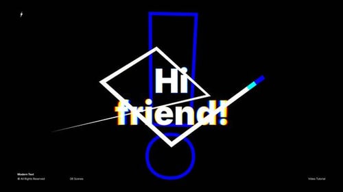 Modern Text \ After Effects