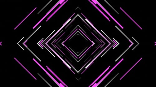 Animated Geometric Line Tunnel Kaleidoscope Backgrounds Pack