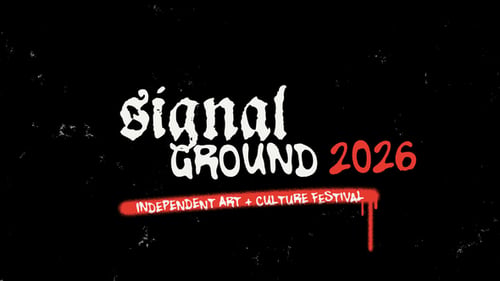 Grunge Sketch Typography Festival Event Opener