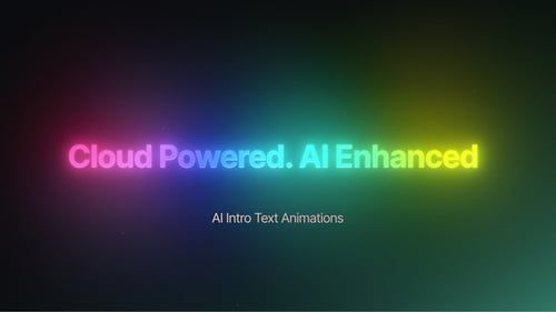 AI Intro Text Animations