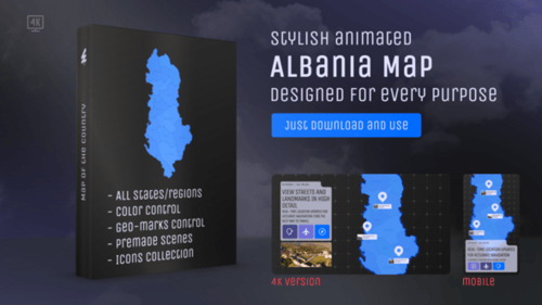 Albania Map – Republic of Albania Map Kit