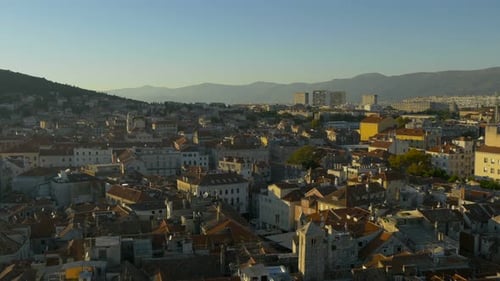 Aerial View of a City with Traditional Architecture