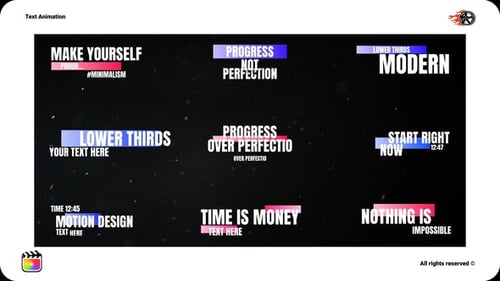 Animación de texto\ FCPX