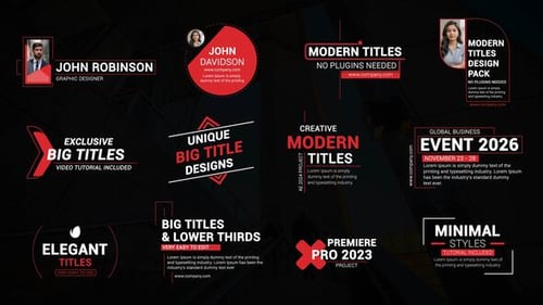 Big Animated Text Titles