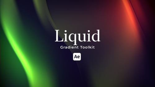 Liquid Gradient Motion Background Toolkit for After Effects – 10 Designs