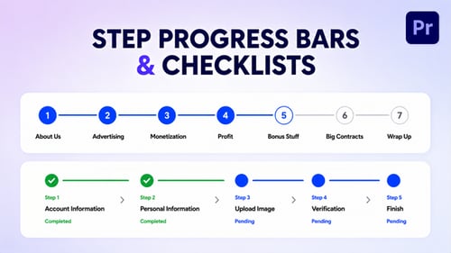 Barras de progreso de varios pasos
