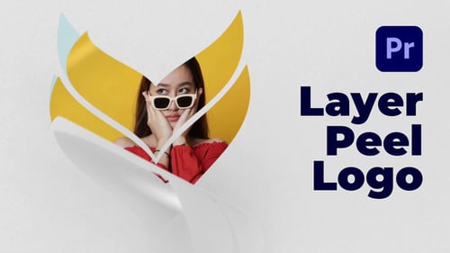 Presentación del logotipo de Layer Peel para Premiere Pro