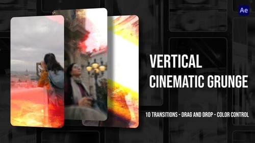 Vertical Cinematic Grunge Transitions