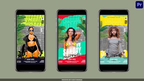 Night Club Flyer | Summer Party Opener Premiere Pro MOGRT