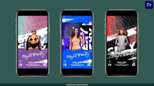 Night Club Flyer | Dynamic Club Promo Premiere Pro MOGRT