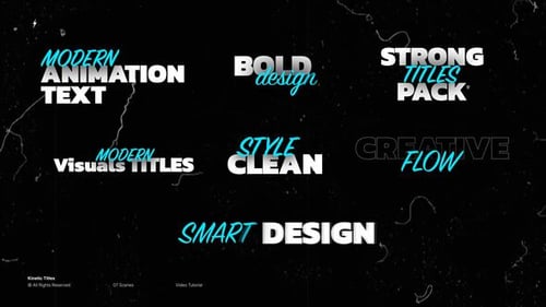 Kinetic Titles | After Effects