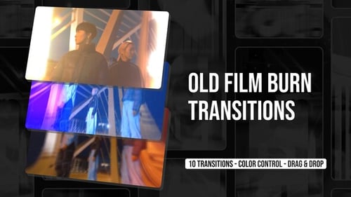 Old Film Burn Transitions